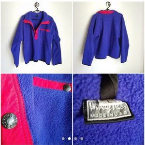 Vintage Blue & Red Fleece